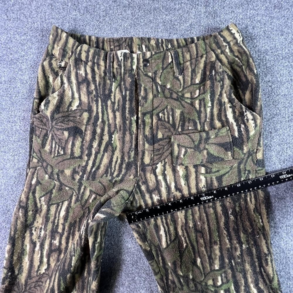 Vintage Walls Hunting Pant Mens 32x28 Green Straight Lined Tree-Bark Outdoor USA - Picture 3 of 16